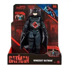 The Batman - Figura Wingsuit Batman Con Luz Y Sonido 30 Cm
