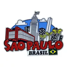 Imã Turístico Emborrachado São Paulo Brasil
