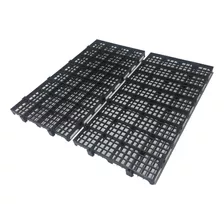 10 Palete / Pallets / Pisos E Estrados Em Plastico Cor Preto