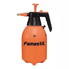 Pulverizador De Jardim Manual De Compressão Prévia Famastil Manual 2 Litros 2l Laranja