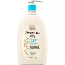 Aveeno Baby Shampoo Y Baño Avena Natural 33oz Hipoalergénico