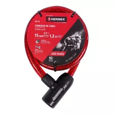 Cadena Seguridad Acerada 120cm Hermex Bicicleta Moto Etc