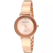 Anne Klein Reloj Mano Dama Diamante Genuino Mujer 3566rgrg Color De La Correa Rosa Dorado Color Del Bisel Rosa Dorado Color Del Fondo Rosa Dorado