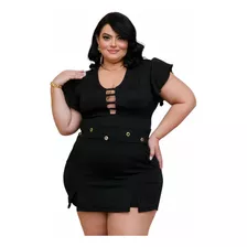 Conjunto Feminino Plus Size Short Saia E Blusa Feminina 