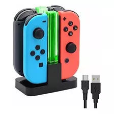 Cargador Para Joycons Y Control Pro Switch