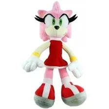 Kit 2 Bonecos Pelúcia Amy Rose E Shadow 35 Cm Antialérgico