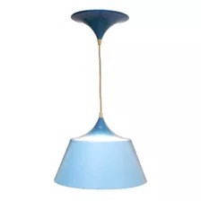 Pendente De Teto Albali Azul Luminária Elegante Starluz