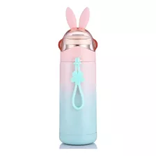 Cute Rabbit - Botella Aislante Para Niños, Termos De Acero.