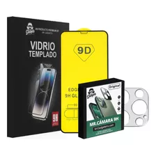 Vidrio Cristal Templado 9d + Mica Cámara Premium Para iPhone