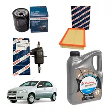 Kit De Filtros Bosch Y Aceite 10w40 Fiat Palio Siena 1.4 1.3