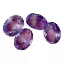 4 Cuarzo Amatista Morado Suerte Amor Corte Para Dije Anillo