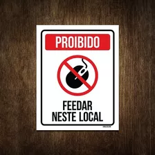 Placa Decorativa Gamer - Proibido Feedar Neste Local 36x46