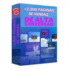 +2000 Páginas De Vendas Prontas Editáveis Wordpress (.json)