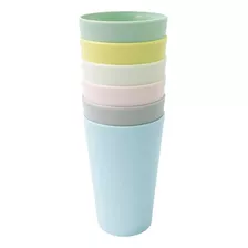 Miniso Paquete De Vasos Ecológicos Multicolor 6 Piezas