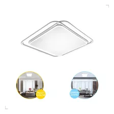 Plafon Moderno Led Hoop 72w Multicolor C/ Controle Dimmer Cor Branco