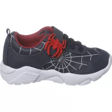 Tênis Infantil Ortopasso Wave Baby Menino Azul Aranha