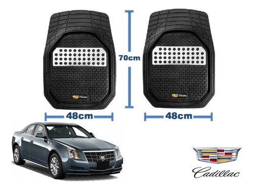 Tapetes 3d Logo Cadillac + Cubre Volante Cts 2008 A 2013 Foto 4
