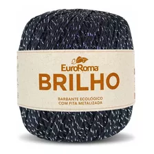 Barbante Brilho Prata N06 400g - Euroroma