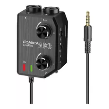 Mixer Preamplificador Comica Ax3 Para Celulares Y Dslr