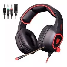 Auriculares Gamer Headset Sades 818 Con Mic 3.5mm - Rex