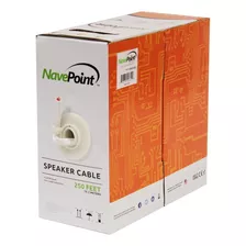 Cable Navepoint De Altavoz A Granel De 14 Awg, 250 Pies