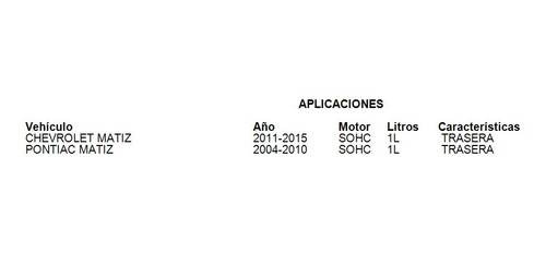 Cilindro Rueda Trasera Pontiac Matiz 2008 1.0l Oep Foto 6