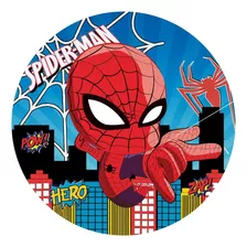 Painel Redondo Sublimado Homem Aranha Baby 1,50 X 1,50