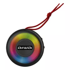 Parlante Portátil Bluetooth Aiwa 10w Ipx6 Iluminado Aw-sj216 Color Negro