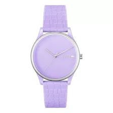 Reloj Lacoste Crocodelle Mujer Silicona Lila 50m Lc2001284