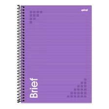 Caderno Universitario Capa Dura 80fls Brief Case Lilas