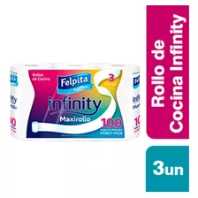 Rollo De Cocina Felpita Infinity D/hoja Pack 5paq 3x100