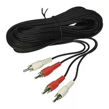 C-e 25 Pies 2 Cable De Audio Rca Macho A Macho (2 Conectores