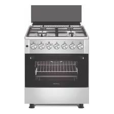 Cocina Smartlife Combinada 4 Hornallas Grill 57x57 Inox Color Plateado