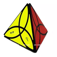 Cubo Mágico Negro Pyraminx Clover Qiyi