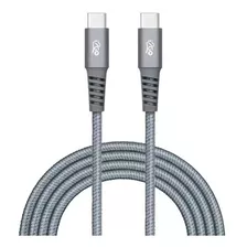 Cabo Usb-c + Usb-c I2go 2m 3a Nylon Trançado Chumbo