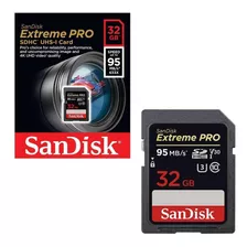 Cartão Sd 32gb Sandisk Extreme Pro 4k
