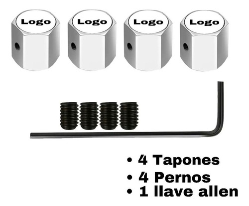 Tapas Para Cubrir Vlvulas Llantas, Mxlun-002, 20 Pzas, 1.6x