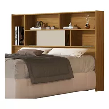 Cabeceira Olivia 1,60 Queen Para Cama Colchão Box Cor Nature - Off White