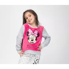 Poleron Niña Minnie Look Fucsia Disney