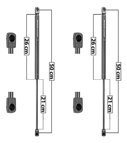 Set 2 Amortiguadores Vidrio Spart Honda Passport 94_02 Foto 6