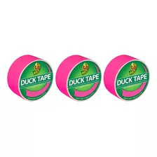 Duck Marca 1265016 Cinta Adhesiva De Color, Rosa Nen, 1.88 P