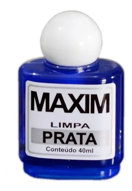 Limpa Pratas Maxim Original 40ml - Liquido Para Limpar Prata