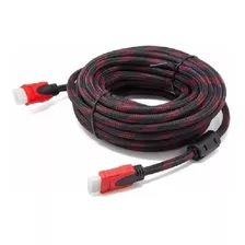 Cable Hdmi 10 Metros Doble Filtro Mallado Punta Dorada Nuevo