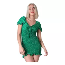 Vestido Casual Mujer Verde Stfashion 64104733