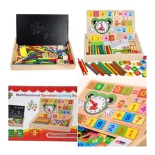 Caja Puzzle Doble Faz Y Pizarron + Regalo Juego Encastre 