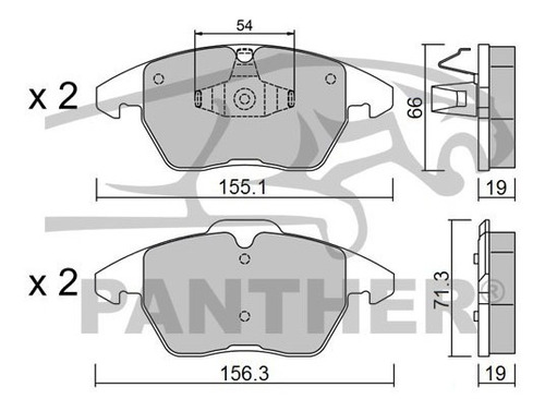 Balata Akebono Eur1107a Del Peugeot 307 Sw 2006 Foto 3