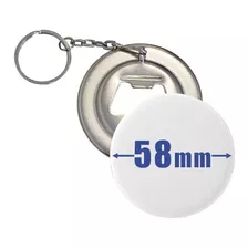 Chapa Destapador Llavero 58mm - 100 Unidades- Personalizado