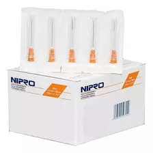 Aguja HiPodérmica 25g X 1 Nipro Caja 100 Unid.