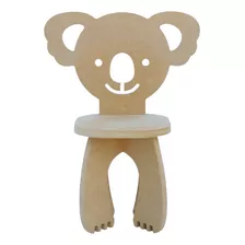 Sillita Silla Panda Infantil Bebe Montessori Mdf