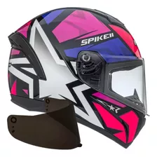 Capacete Feminino Peels Spike Il 1 St Rosa Mais Viseira Fumê